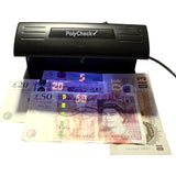 PolyCheck 2-in-1 UV Counterfeit Money Detector with 2 Spare DuraBulb Bulbs