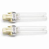 Two DuraBulb 13W GX23 UVC pond filter bulbs horizontal