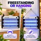16W InsectaZap installation as freestanding or hanging