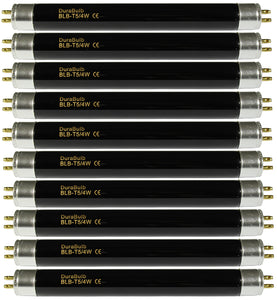 10 x DuraBulb F4 T5 BLB 4W UV Note Checker Bulbs