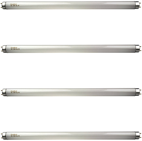 4 x 15W DuraBulb Fly Killer Bulbs - T8 15 Watt UV Tubes for 30W Fly Killers/Insect Zappers