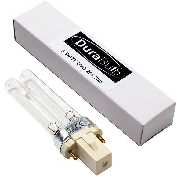 DuraBulb Replacement 5W UV (Ultra Violet) Bulb Lamp for Pond UVC Filters & Clarifiers