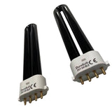 2 x DuraBulb® 9 Watt Long-Life Ultraviolet 4-Pin Tubes for 9W UV Note Checkers