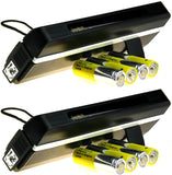 2 x Portable UV Money Checkers with Batteries - Detects Forged Polymer & Paper Bank Notes